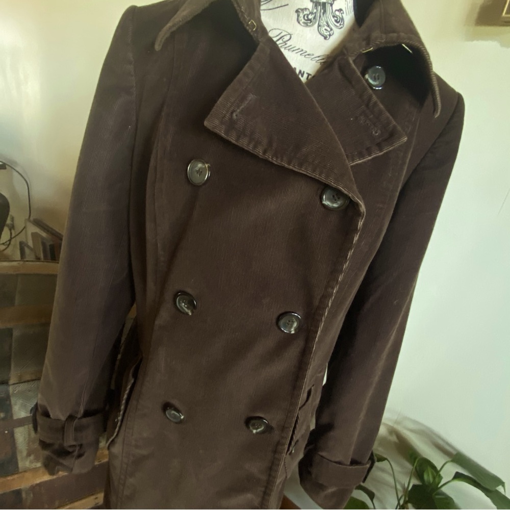 Fall Coat Corduroy Double-Breasted Coat Ann Taylor Loft
